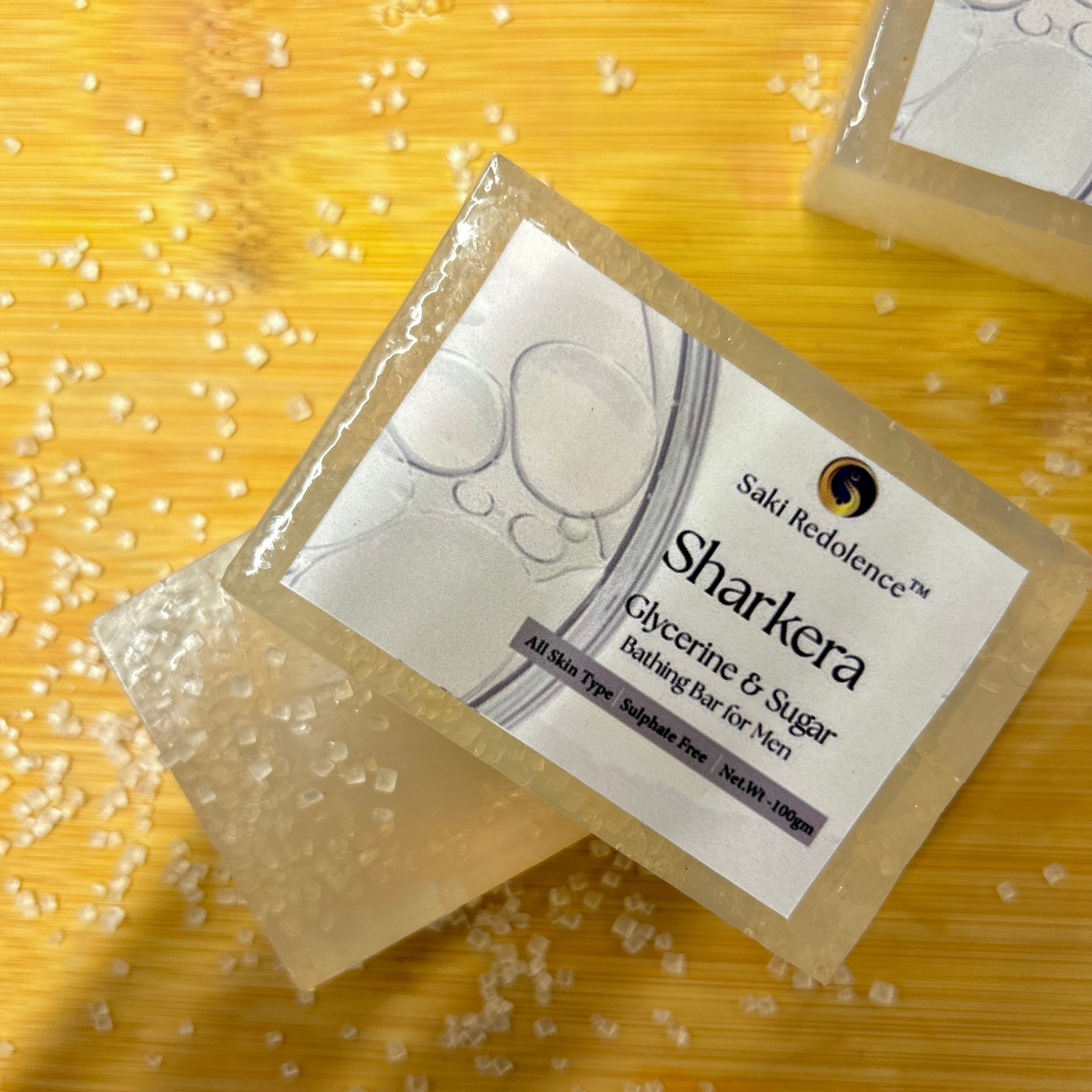 Sharkera Glycerine & Sugar Soap – Moisturizing Glycerine & Sugar Soap for Soft Skin (100gm)