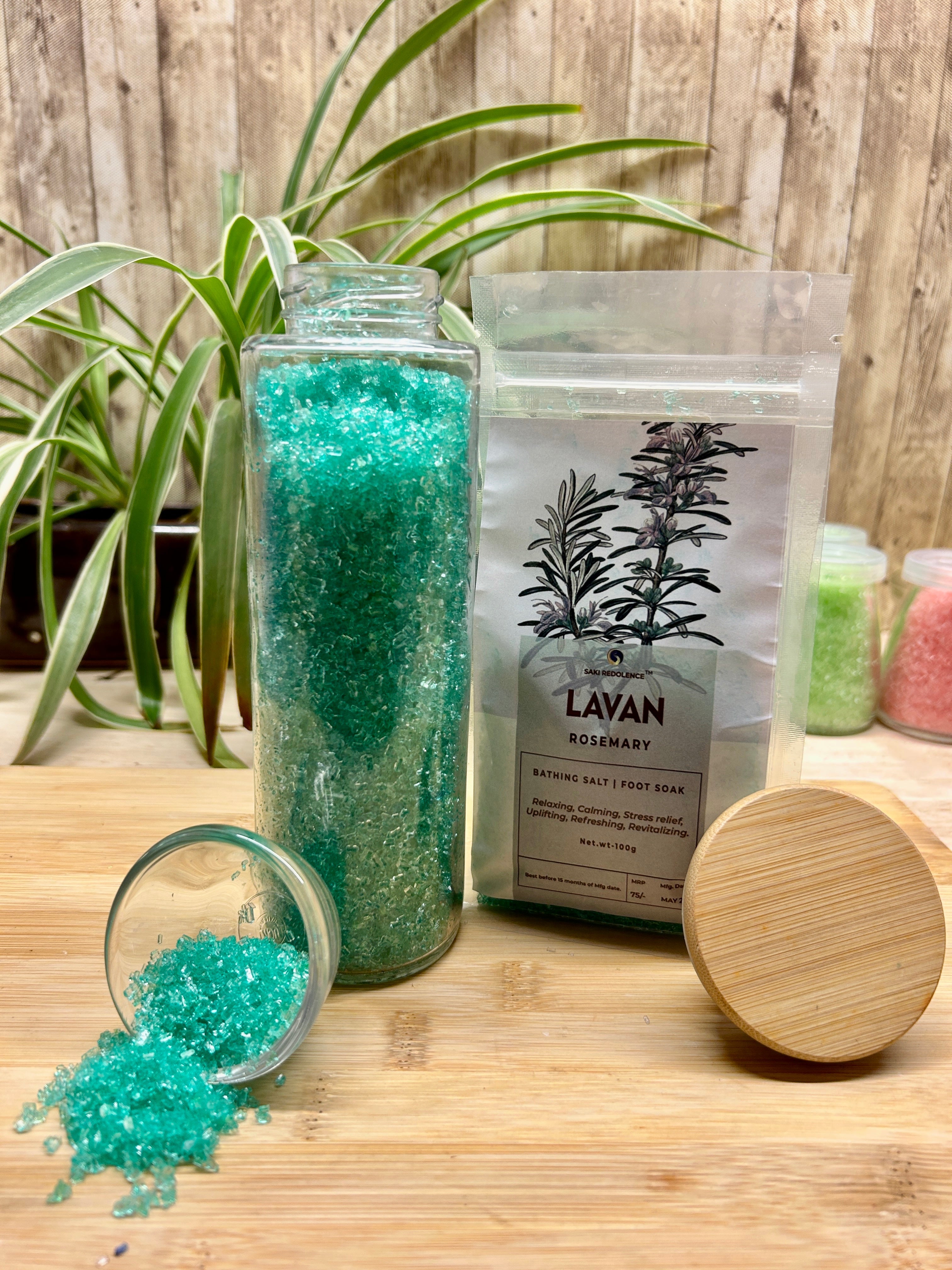 Rosemary Essential Oil Epsom Salt – Rejuvenating Bath Soak (100gm)